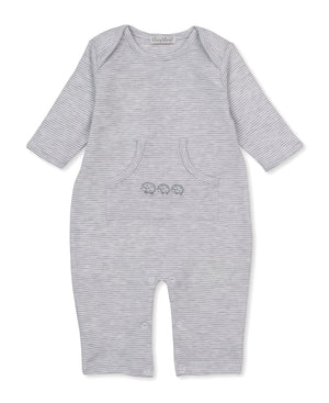Kissy Kissy Playsuit in Grey Hedgehogs Little Woods
