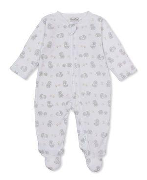 Kissy Kissy Printed Footie in Hedgehogs Little Woods