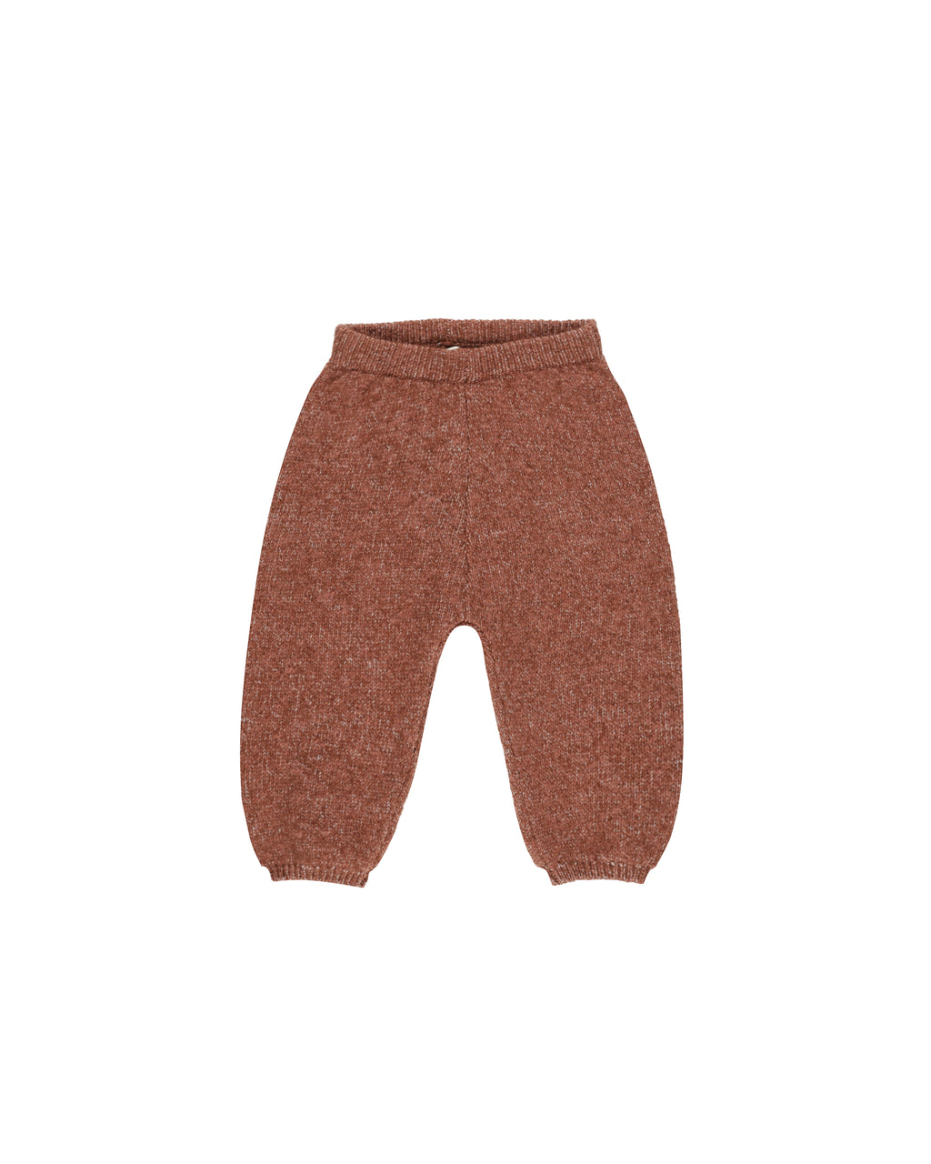 Rylee + Cru Knit Pant in Heathered Brick