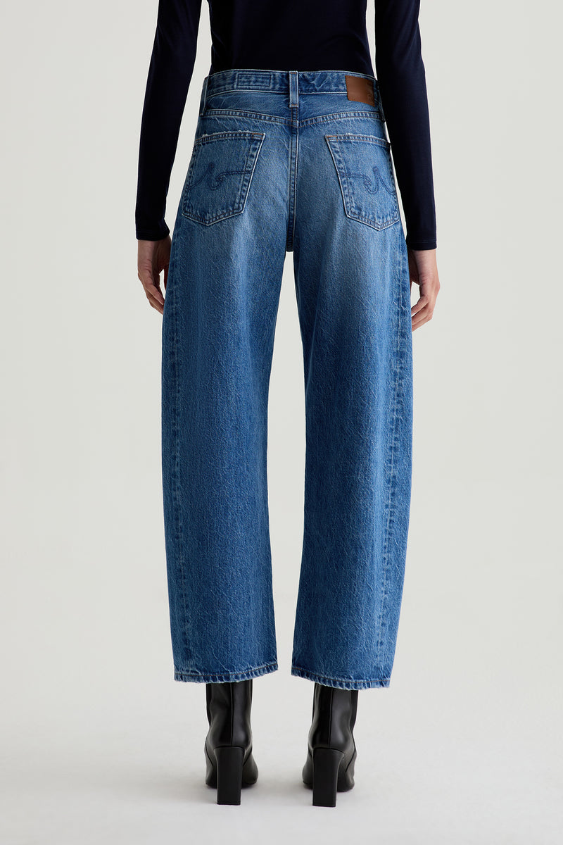 AG Hattie High Rise Barrel Jean in Candid