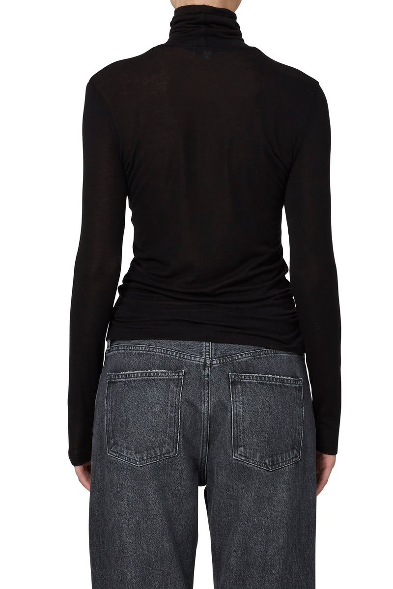 Agolde Pascale Turtleneck in Black