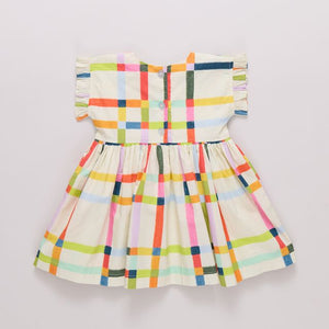 Pink Chicken Adaline Dress in Multi Tattersall