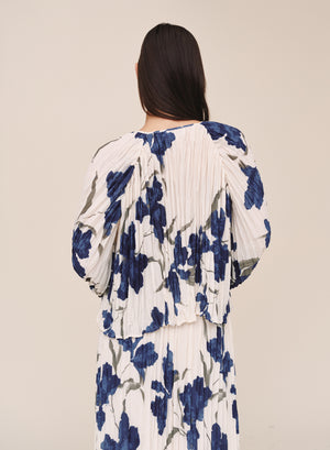 B20128-L17-300 - PLEATED TIE FRONT TOP