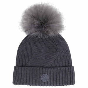 CaliKids Knit Hat with Faux Fur Pom Pom - Multiple Colors!