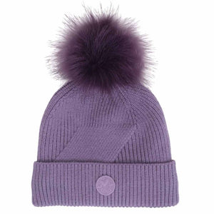 CaliKids Knit Hat with Faux Fur Pom Pom - Multiple Colors!