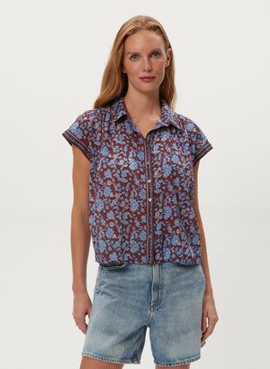 LILIANE S/S BUTTON-UP
