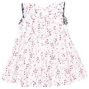 Pink Chicken Waverly Dress in Red Ditsy Stars