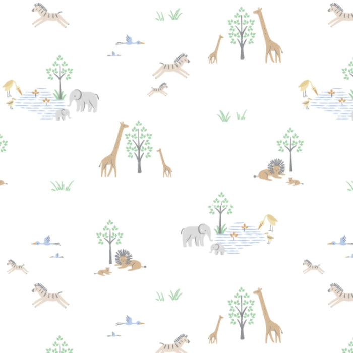 Magnetic Me Modal Footie in Serene Safari in White