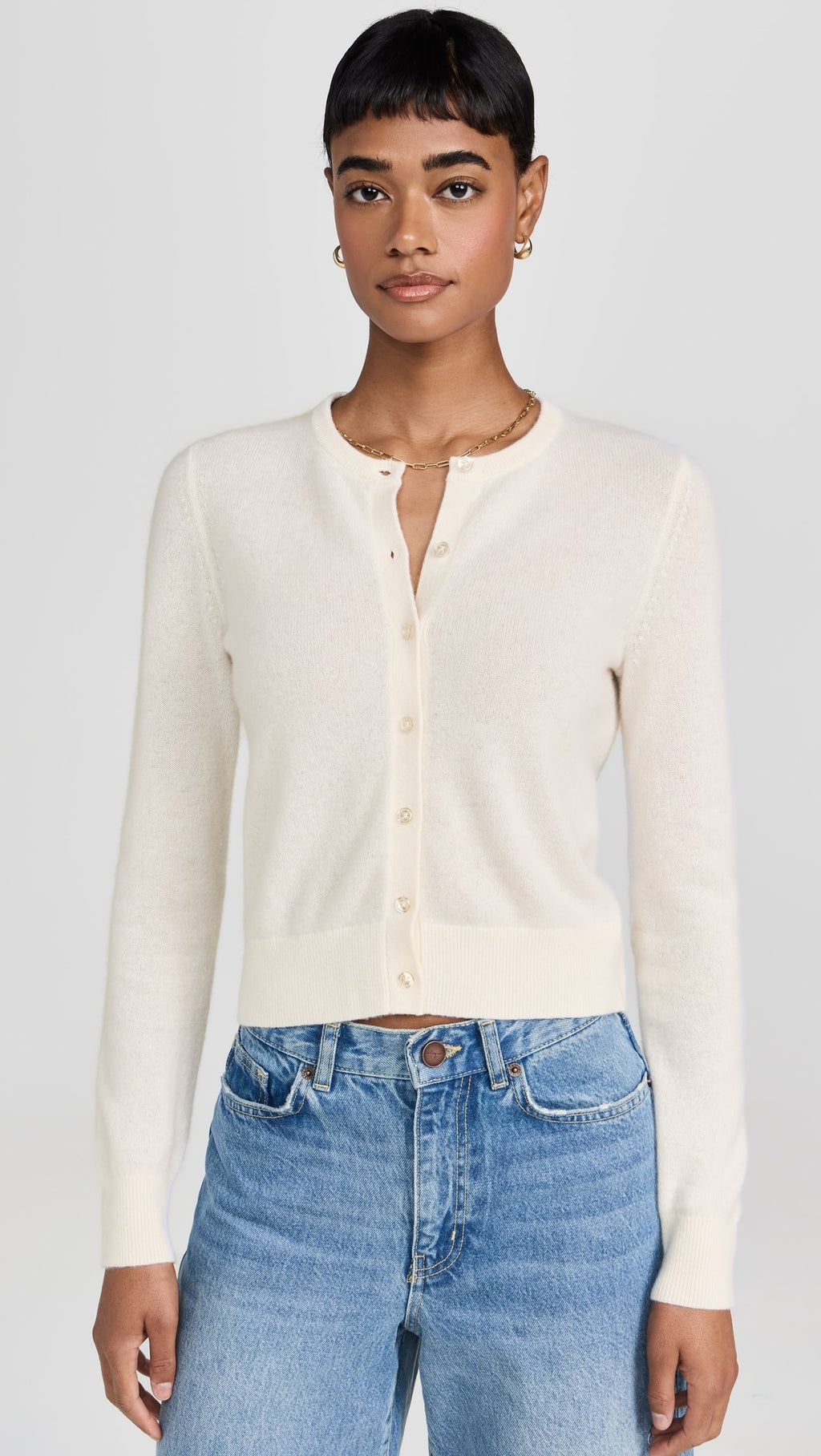 White + Warren Cashmere Crewneck Cardigan - Multiple Colors!