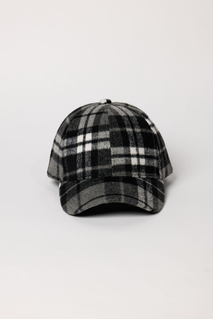 PLAID CHECK CAP