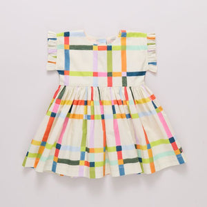 Pink Chicken Adaline Dress in Multi Tattersall