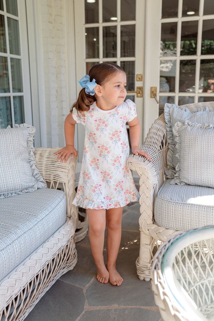 Proper Peony Play Dress in Spring Bouquet