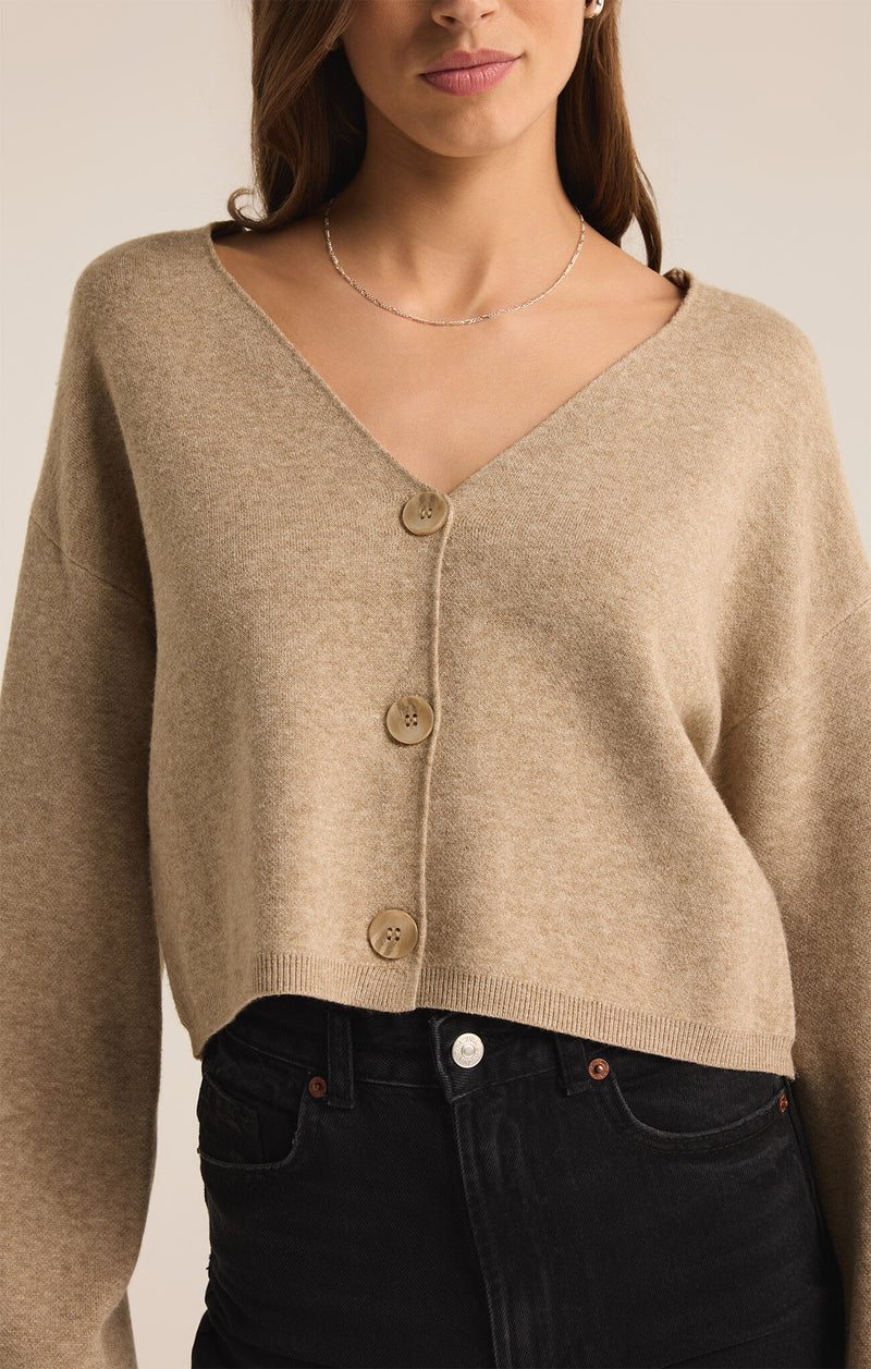 Z Supply Estelle Cardigan in Oatmeal Heather