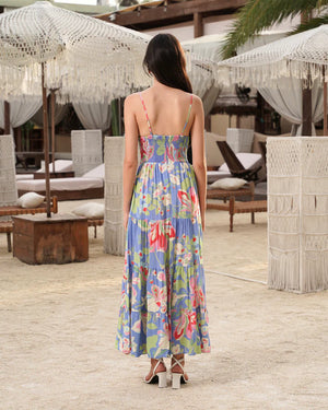 Yumi Kim Kuhio Maxi Dress in Dream Girl Blue