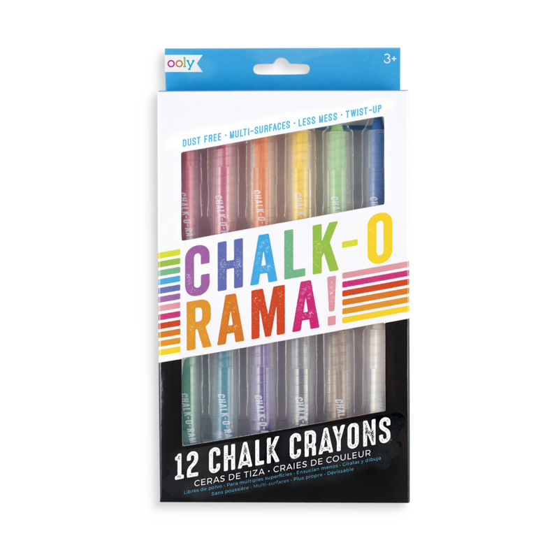 OOLY Chalk-O-Rama Dustless Dustless Chalk Crayon Set