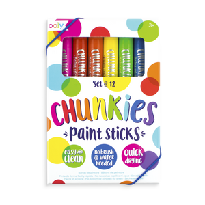 OOLY Chunkies Paint Sticks Original Pack - Set of 12