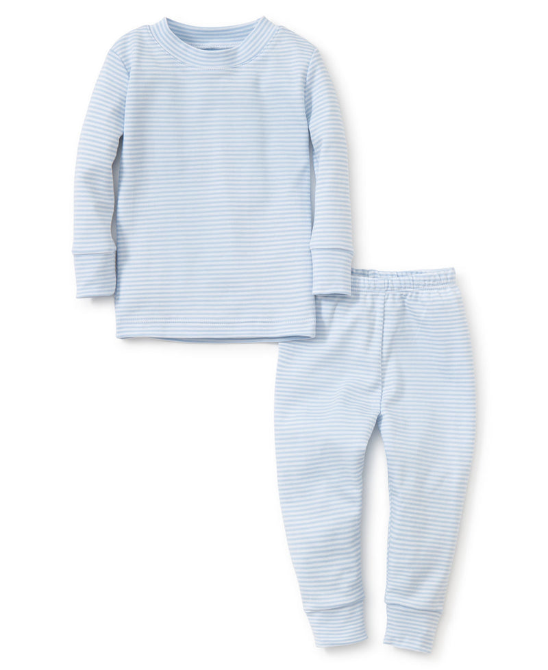Kissy Kissy Simply Stripes Snugfit Pajama Set in Blue