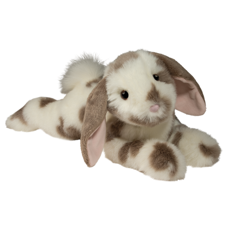 Douglas Toys Ramsey Grey Spotted Floppy Bunny