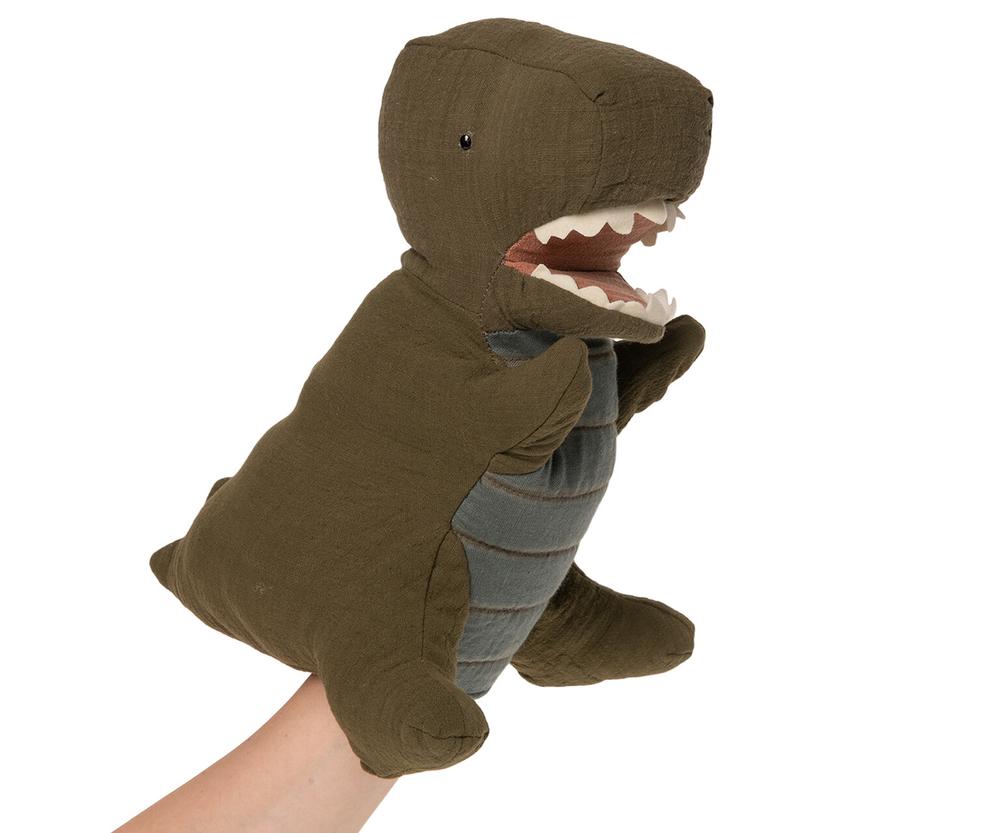 Maileg Gantosaurus Rex Hand Puppet in Green