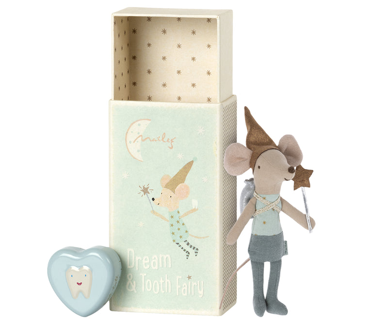 Maileg Tooth Fairy Mouse in Blue