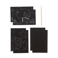 Ooly Mini Scratch & Scribble Art Kit in Cutie Cats