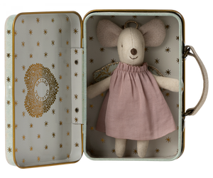 Maileg Angel Mouse in a Suitcase