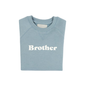 Bob & Blossom Ltd Brother Sweatshirt in Sky Blue