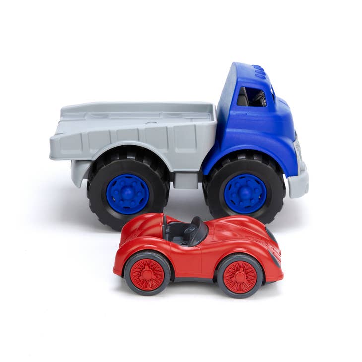 Greentoys Flatbed Truck with Race Car Toy