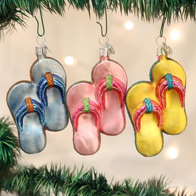 Old World Christmas Flip-Flops Ornament (Assorted)