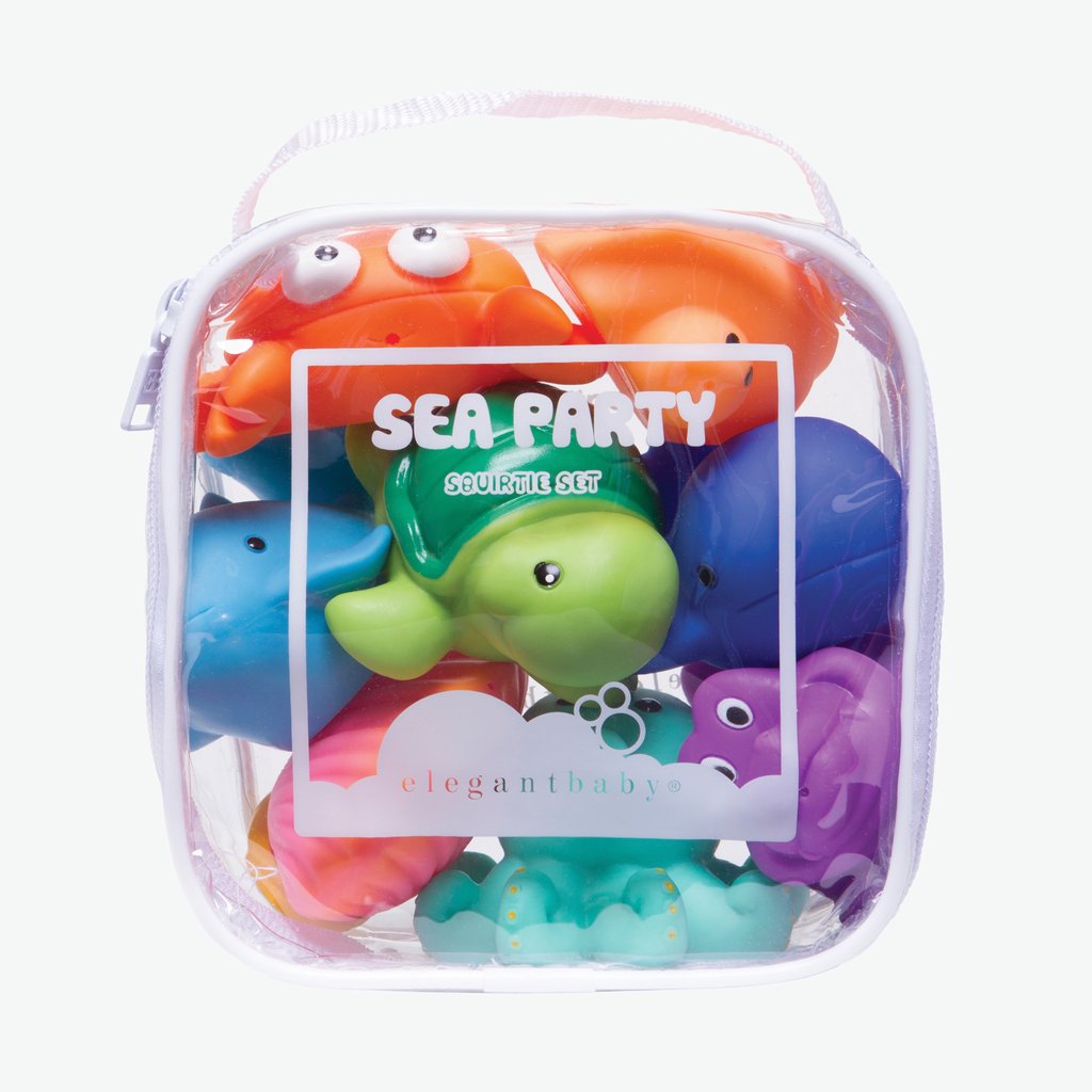 Elegant Baby Sea Party Squirties Bath Toys