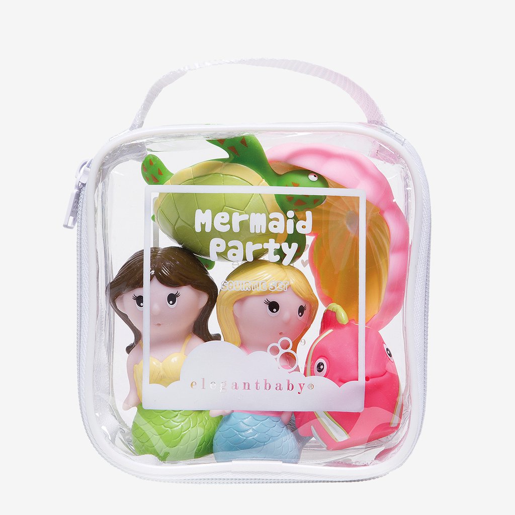 Elegant Baby Mermaid Party Squirties Bath Toys