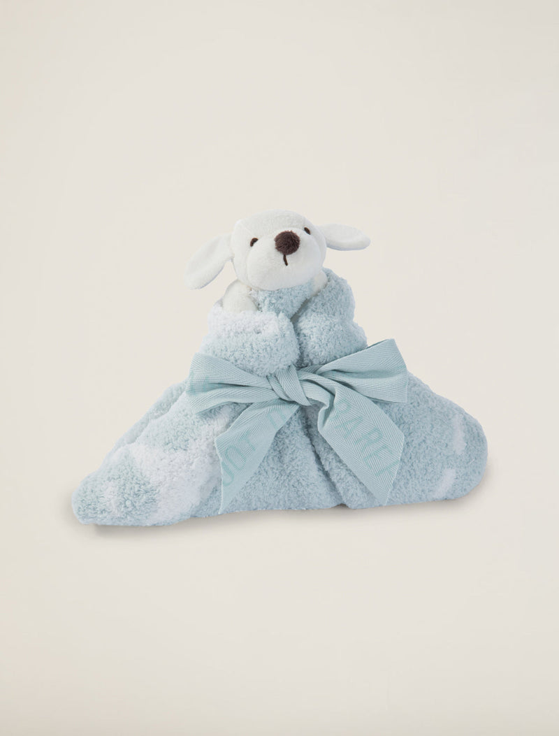 Barefoot Dreams Puppy Dream Buddie in Aqua/White