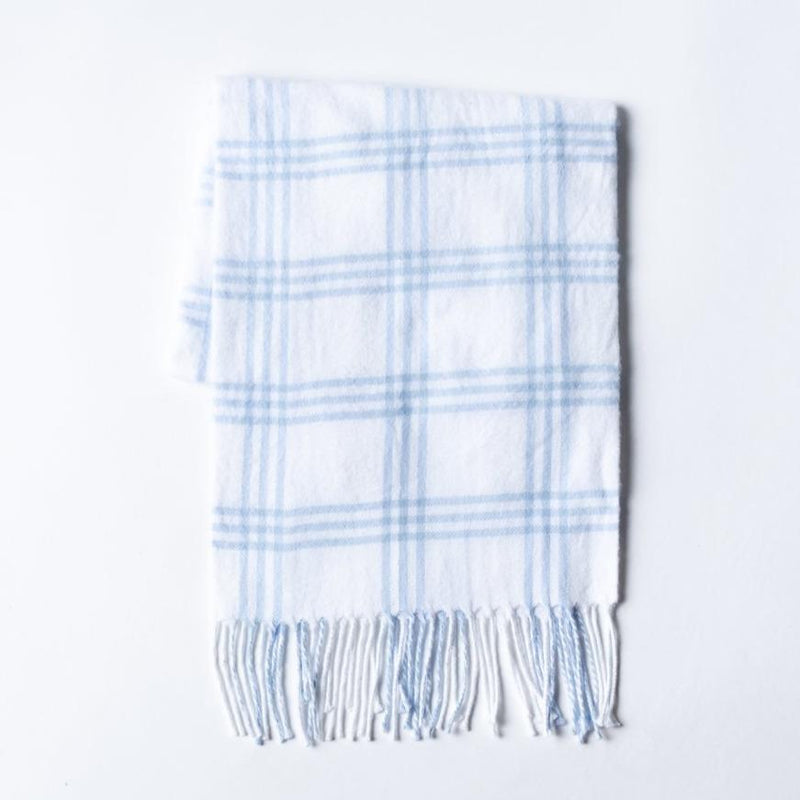 A Soft Idea Baby Window Pane Check Flannel with Fringe