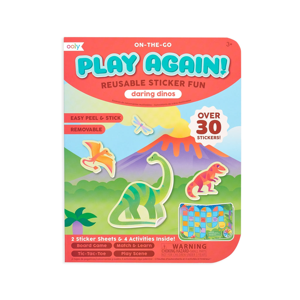OOLY Play Again! Mini On the Go Daring Dinos Activity Kit