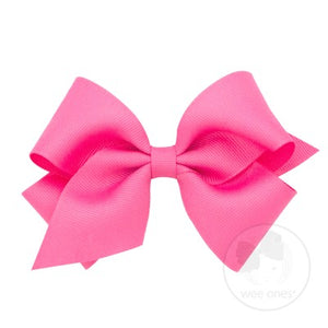Wee Ones Small Grosgrain Bow with Knot-Multiple Colors!