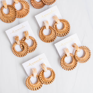 St Armands Cream Bali Button Studs