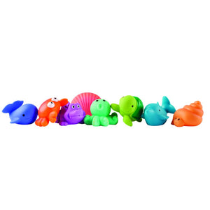 Elegant Baby Sea Party Squirties Bath Toys