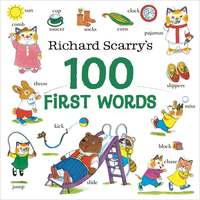 Richard Scarry's 100 First Words Board Book