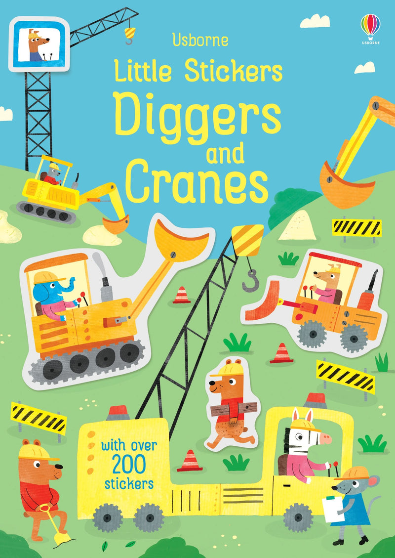 Usborne Little Diggers and Cranes Stickers Book