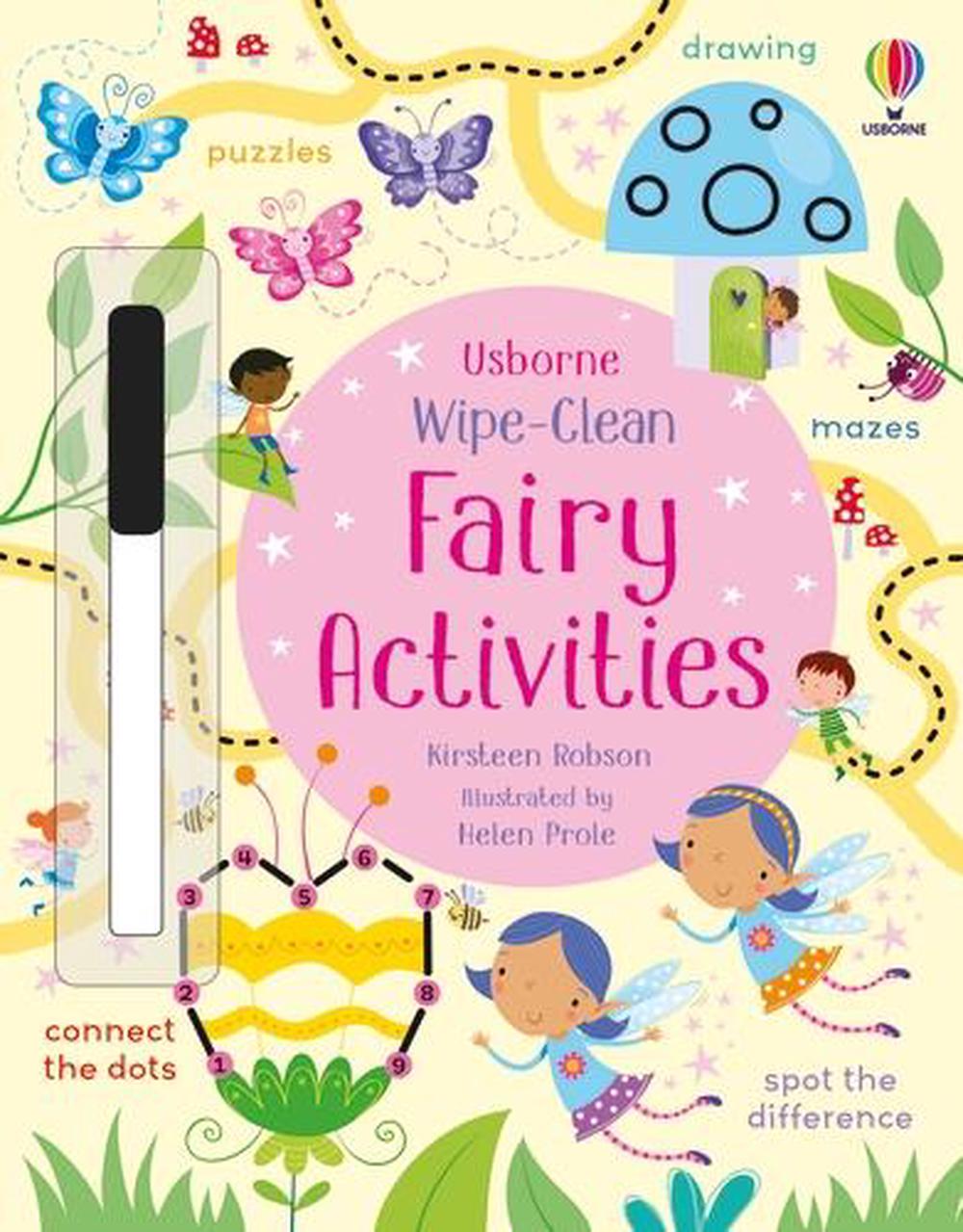 Usborne Wipe Clean Fairy Activity Book