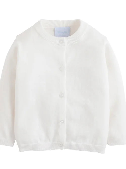 Little English Essential Cardigan in White