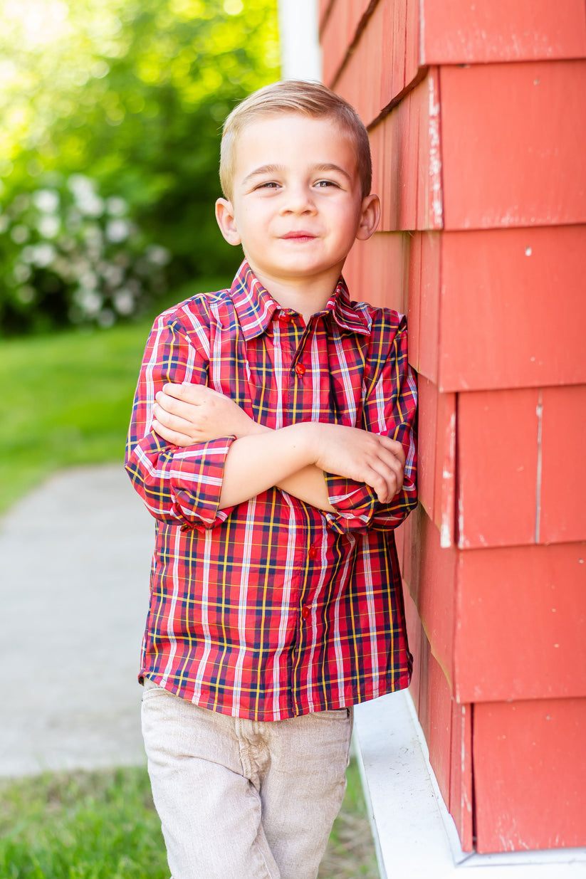 Maddie & Connor Boys Tartan Shirt