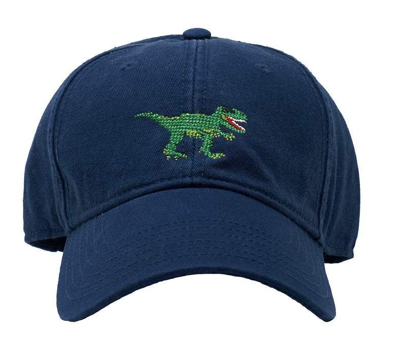 Harding Lane Kids T-Rex Baseball Hat in Navy Blue