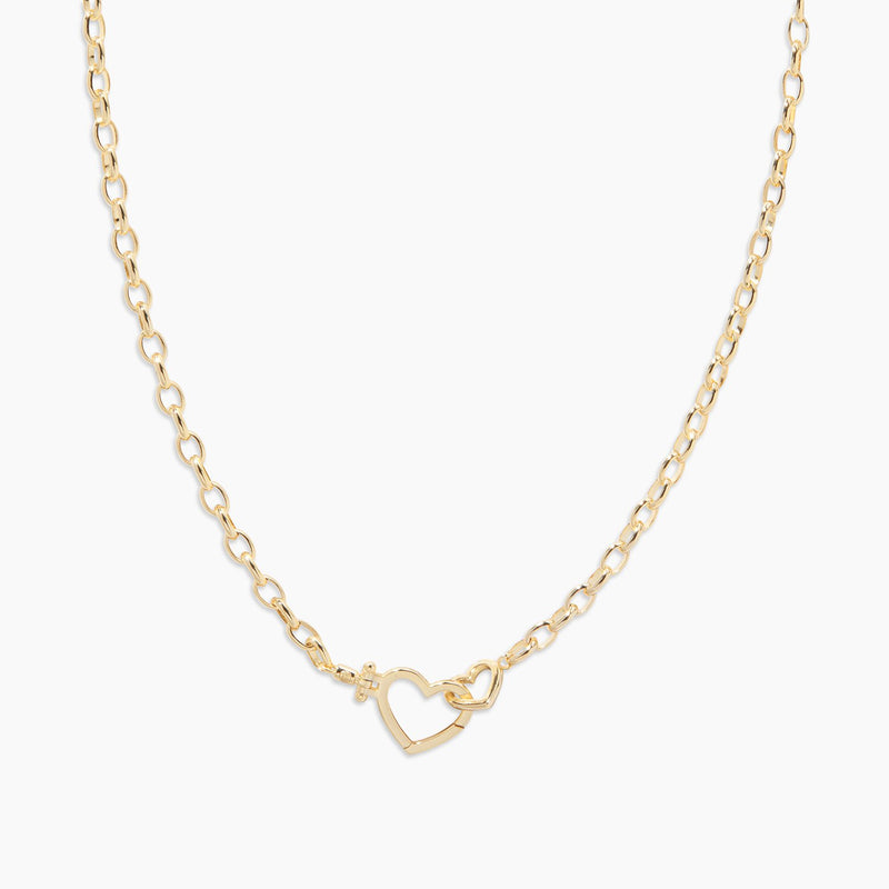 Gorjana Parker Heart Necklace in Gold