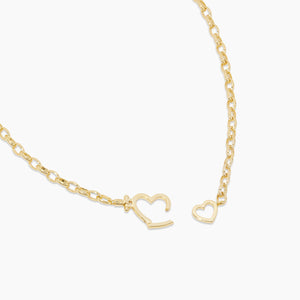 Gorjana Parker Heart Necklace in Gold