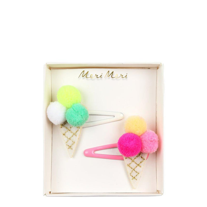 Meri Meri Pom Pom Ice Cream Hair Clips