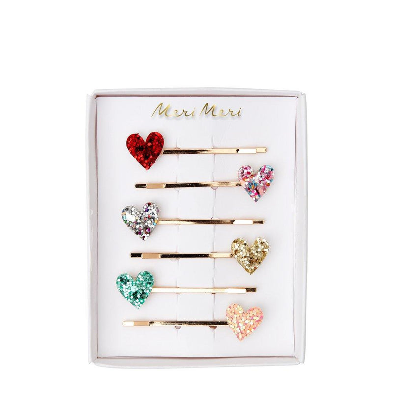 Meri Meri Glitter Heart Hair Slides