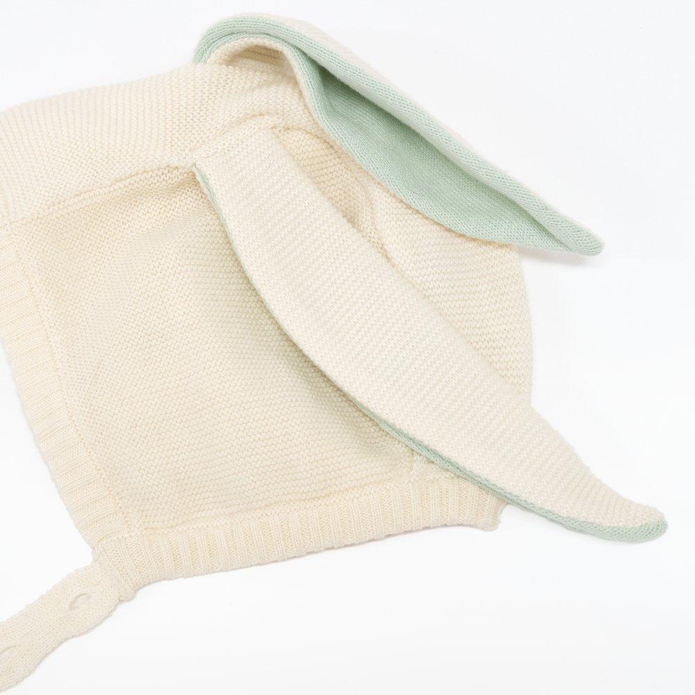 Meri Meri Mint Bunny Baby Bonnet in Mint