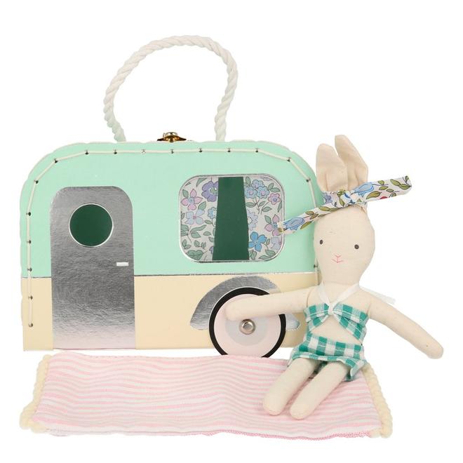 Meri Meri Caravan Bunny Mini Suitcase Doll