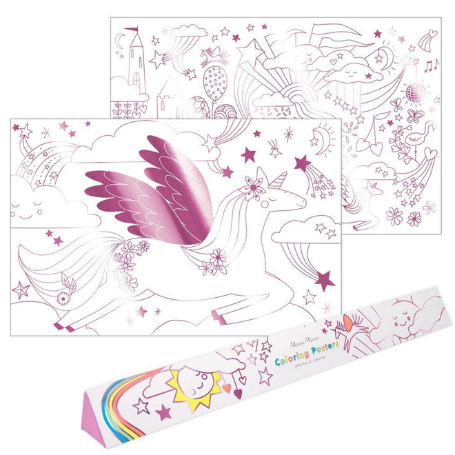 Meri Meri Unicorn Coloring Posters